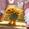 Schattig en Grappig Winnie de Poeh Cartoon Tapijt Slaapkamer Woonkamer Bank Kantoor Vloerkleden, Vier Seizoenen Mat, Duurzaam Antislip Tapijt Cadeaus
