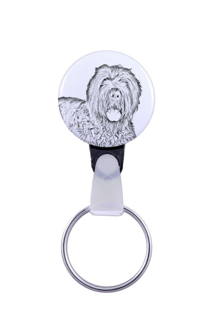 Black Russian Terrier, Chornyi Terrier - Keychain with a Dog Portrait, Pendant with the Brand's Own Art-Dog Graphics