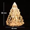 Kryształowa diamentowa lampa biurkowa w kształcie choinki lampa stołowa Mini lampka nocna ciepłe/białe światło świeca atmosfera lampy dekoracyjne