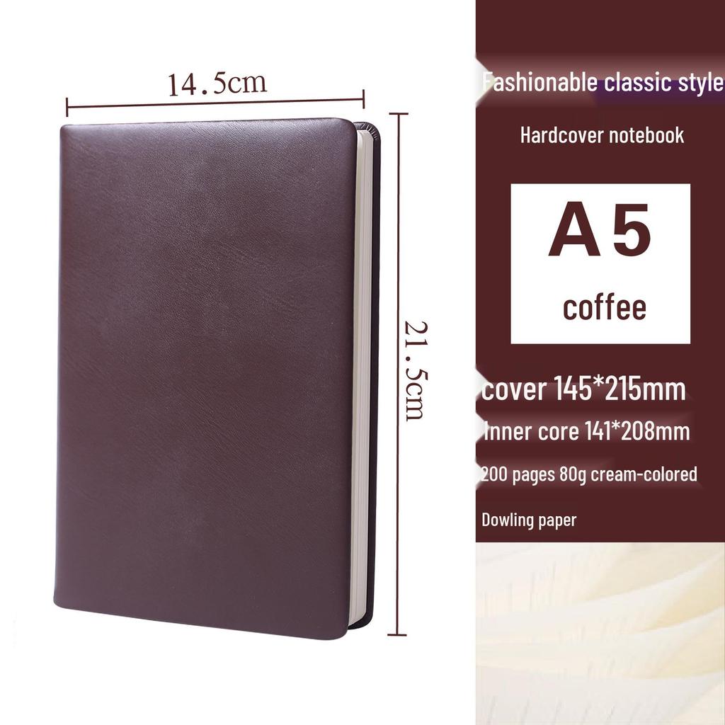 Korean Style Leather Cover Creative Diary Notebooks - Set of 5