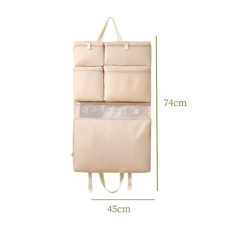Foldable Organizer Hanging Bag For Travel, Storage Hanging Bags With Pockets - Daily Clothes Sorting Storage, Multi-Compartment