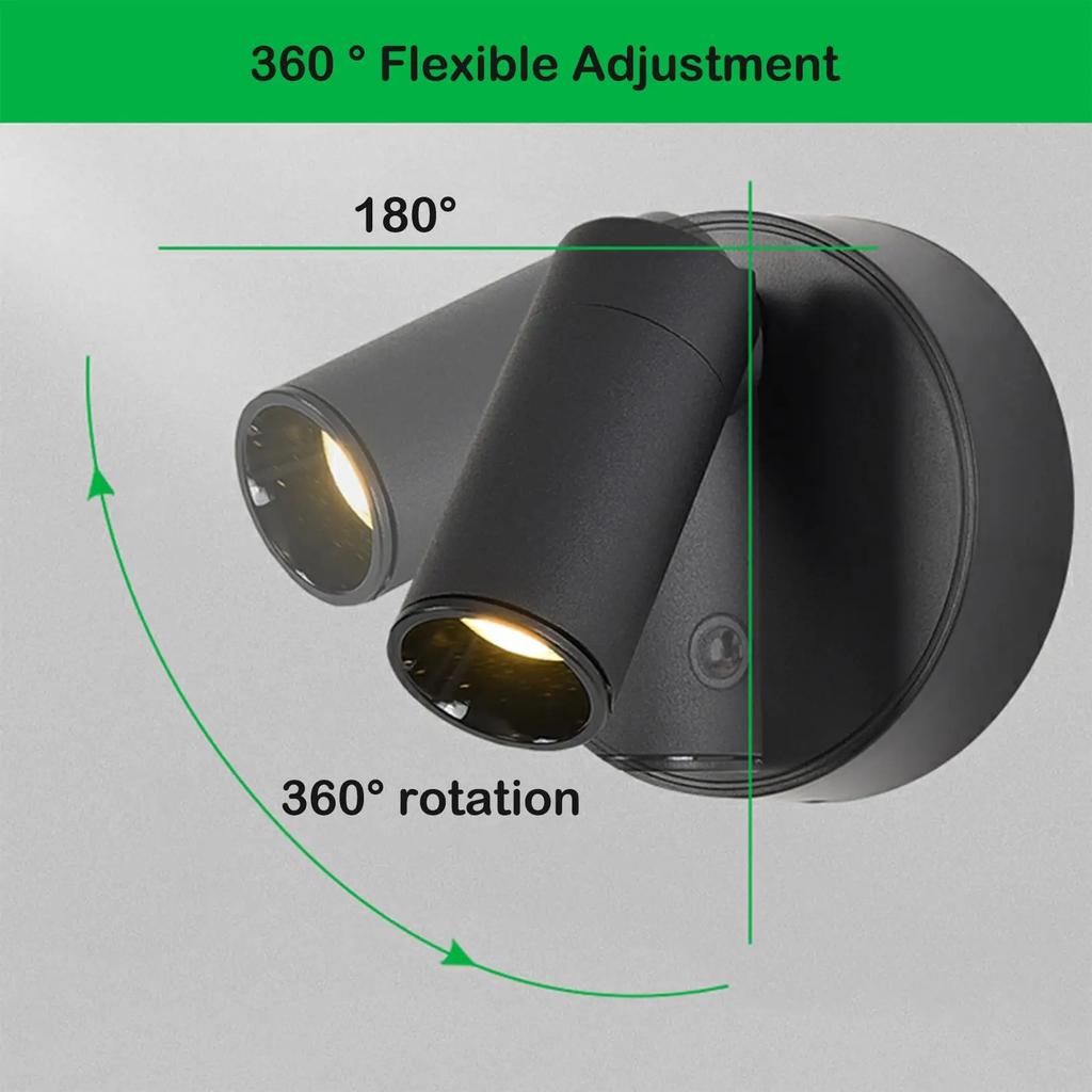 Rechargeable Magnetic LED Wall Light - 360° Rotation Touch Lantern W/ Remote Control, Wall Mount Cabinet Spotlight Night Lamp