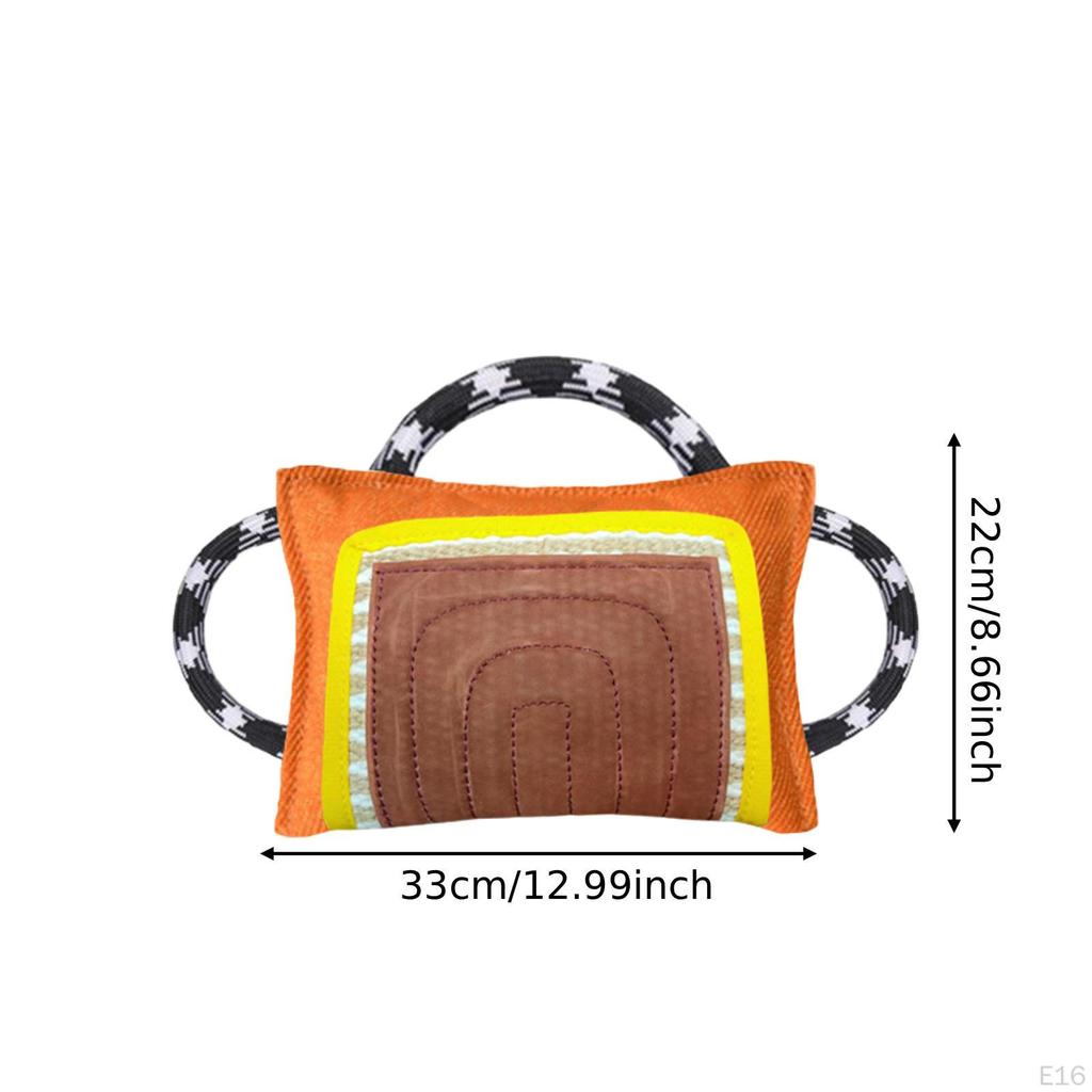 Dog Bite Pillow Portable Training Equipment Coarse Hemps Outdoor Pet Supplies Black