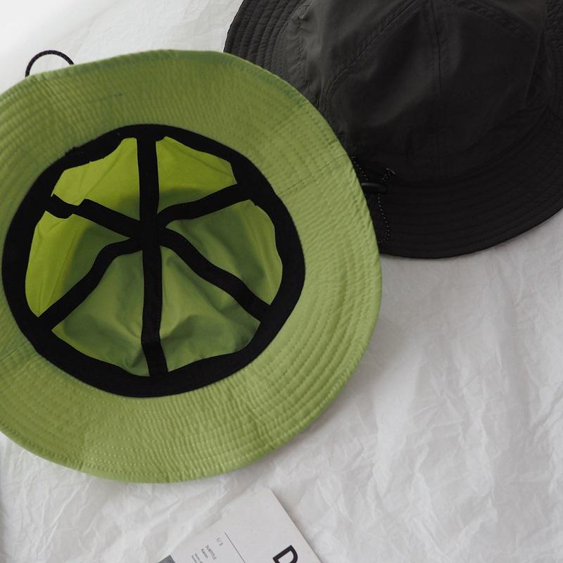 Super Japanese Niche Design Light Breathable Bucket Hat Women Men Versatile Quick-Drying Fruit Green Sun Basin Hat
