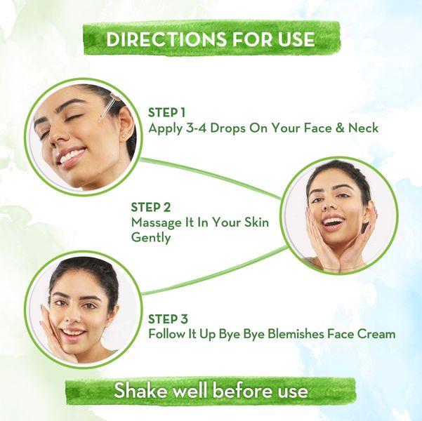 Mamaearth Bye Bye Blemishes Face Serum 30ml – Dark Spot Corrector with Vitamin C & Mulberry for Glowing Even Skin Tone