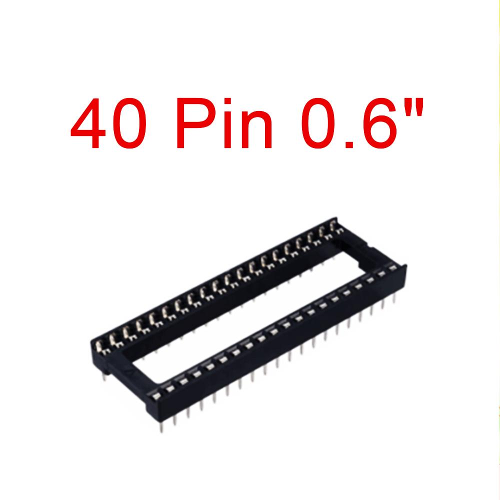 50PCS DIL / DIP SIP IC Sockets Adaptor Solder Type 6 8 14 16 18 20 24 28 32 40 Pin PCB Sockets Integrated Circuit Holder Way 0.3" 0.6" Wide