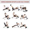Foldable Weight Bench, Adjustable Strength Training Sit Up Ab Bench, Incline/Decline, Red