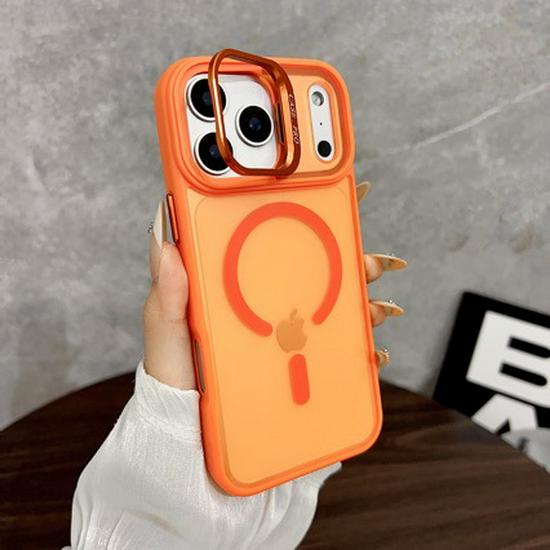 

Frosted Stand Phone Case for iPhone 11/11 Pro - Bright Colors, Skin-Feel Finish IPhone 13/14 розовый