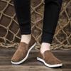 New men's low-top shallow-mouth flat shoes casual dad shoes old Beijing men's walking shoes one-pedal lazy shoes