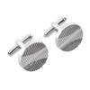 Yousheng 1 Pair Cufflinks Polished Smooth Surface French Style Hollow Twist Round Square Shape Men Suit Shirt Cufflinks  DIY Craft Buttons