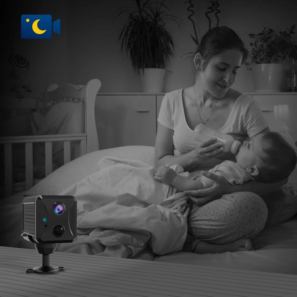 Ubox Mini 4G Security Camera SIM Card or Wifi 5MP Survalance IP Camera 3800 MAh Big Battery Low Power Voice Intercom CCTV Camera