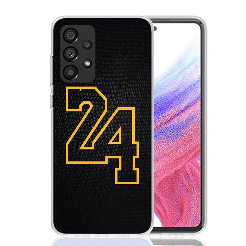 Basketball 23 24 8 Number Case Phone Cover for Samsung Galaxy A17 A16 A15 A14 A13 A56 A55 A54 A53 A36 A35 A34 A33 A26 A25 A24 A2