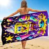 1Pc Spongebob Sweet Fantasy Beach Towel Quick Dry Multiuse For Beach Pool Gym Yoga Home Travel Christmas Halloween Xmas Gift L128