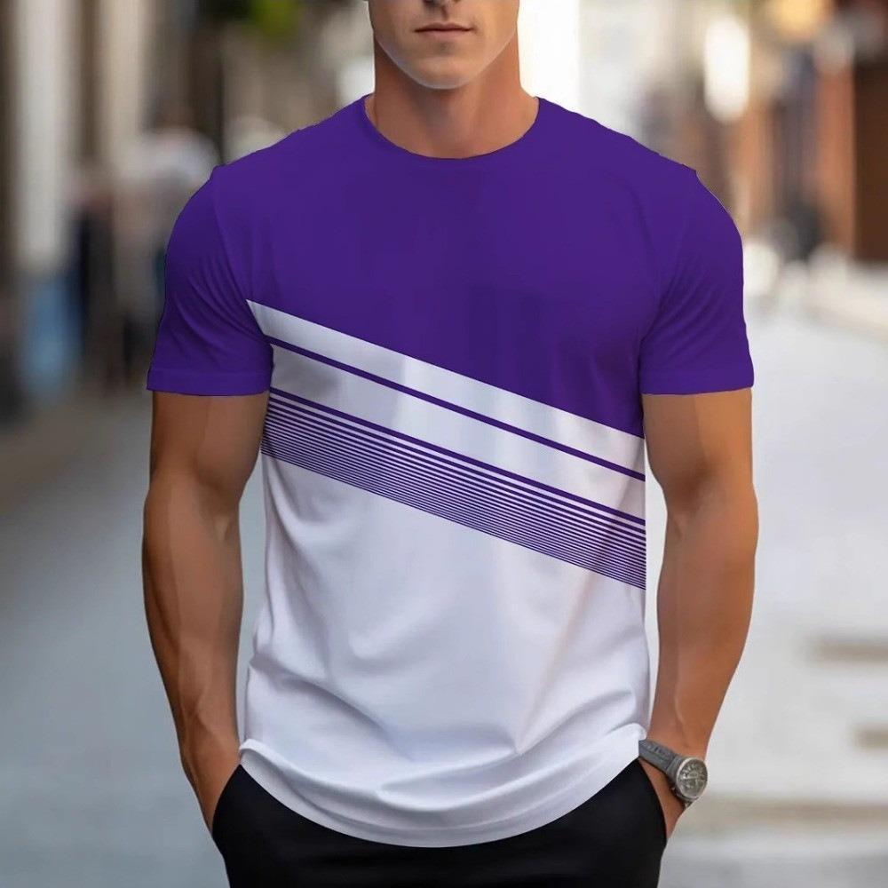 

Men s casual round neck top with short sleeves XL
