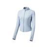 Sunscreen Clothes, Slim Fit Stand Up Collar Yoga Sports Jacket for Women, Waist Cinching and Slimming, Ice Silk High Elasticity Sunscreen Suit