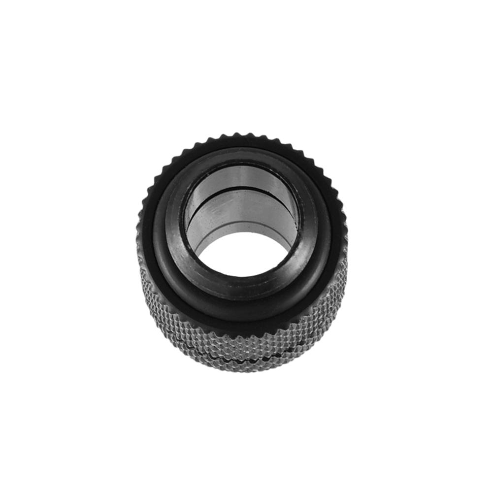 Brass G1Celsius4 Thread 360 Degree Tube Adapter for Computer Water Cooling System Black