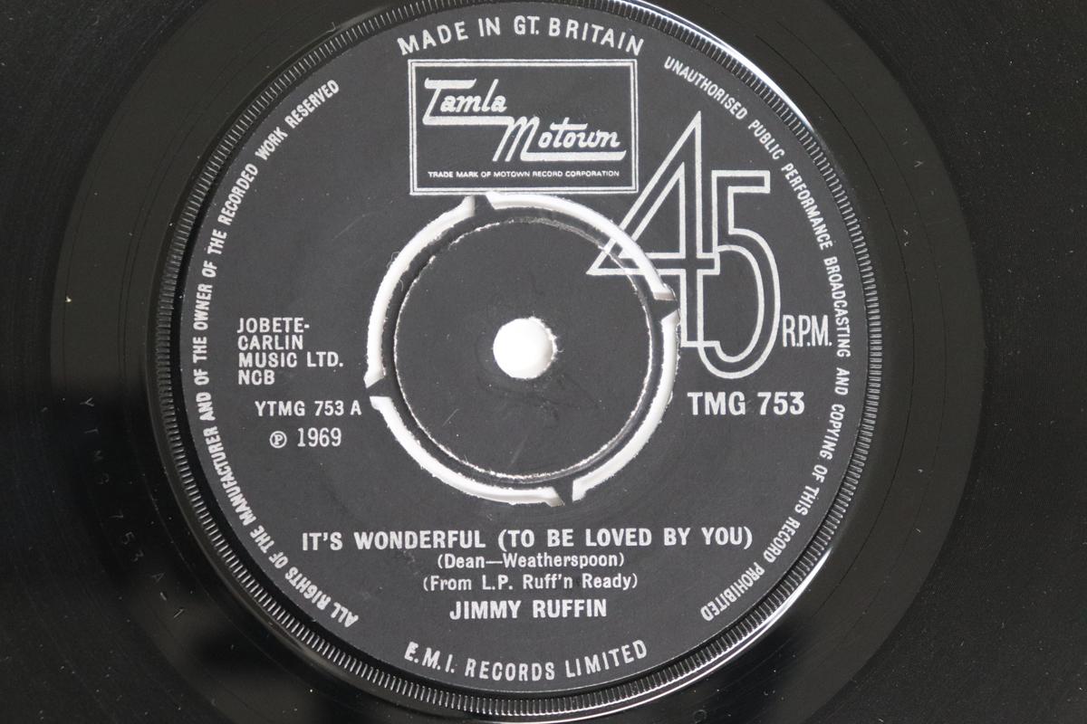 

7-дюймовая пластинка ДЖИММИ РАФФИН - Это чудесно (Быть любимым тобой) TMG753 TAMLA MOTOWN 1970 UK Соул/Фанк Б/У