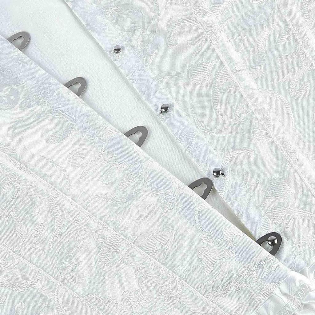 Elegant European-Style Sculpting Bodysuit: Sexy Waist Cincher & Body Shaper with Jacquard Design.