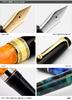 AURORA Fountain Pen Sole Mio Marbled Orange Black Cap GT 14K Inhalation Type Fine Point F 997-NAO-F