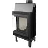 Steel Fireplace KRATKI BLANKA Left 8 kW Ø 160