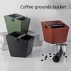 Square Coffee Knock Box with Robust ABS Material and Noise Reduction Design for Efficient Coffee Grounds Disposal