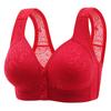Sexy Frontöffnung Unterwäsche für Mütter mittleren Alters und ältere Frauen ohne Bügel, Große Größe Push-up Anti-Hänge BH, BH im Weste-Stil
