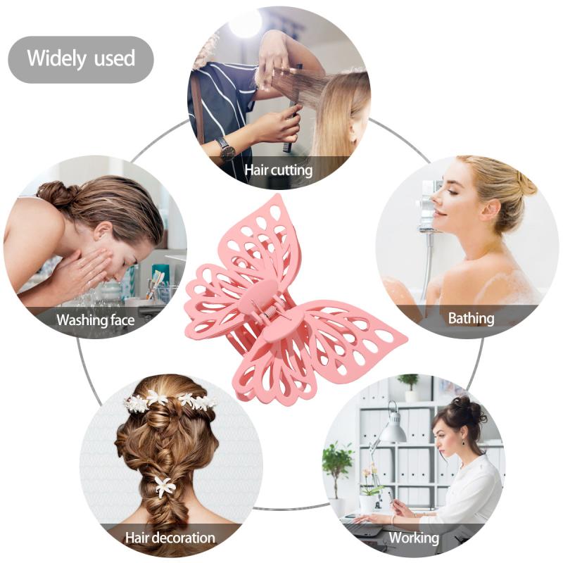 Large Butterfly Claw Clips For Women Girls Geometric Hair Claw Back Head Grab Clips Barrettes Fashion Hair Accessories