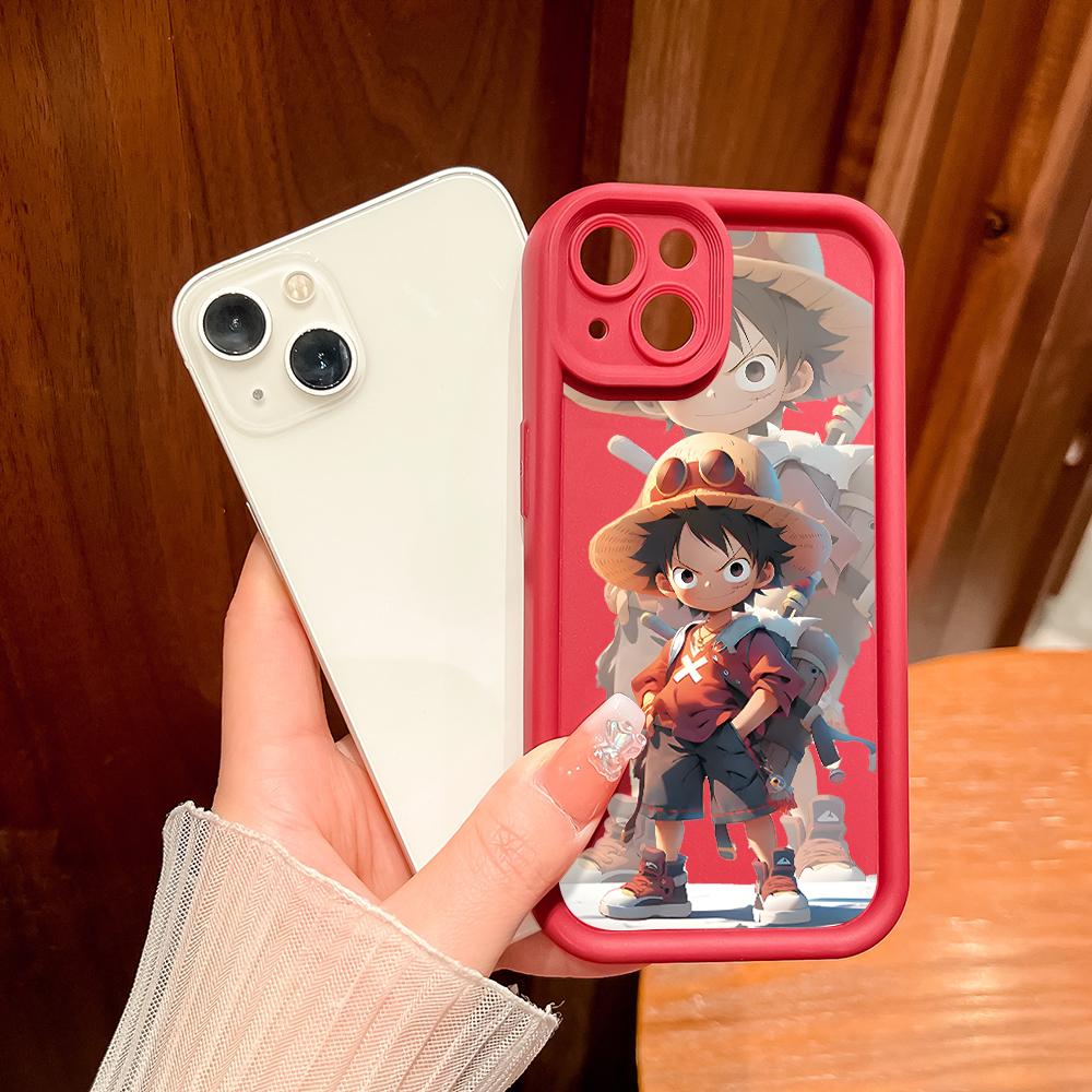 Weiche Silikon-Quadratleitern-Cartoon-Muster Vollständiger Kameraschutz Stoßfeste Hülle für Huawei Honor Xiaomi Redmi Samsung