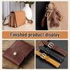 AEE4-2Pcs Leather Edge Dye Pens, Leather Edge Roller Pen Applicator, Leather Edge Printing Tools For Leather Craft DIY Work