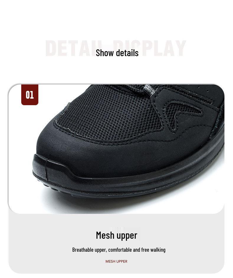 Insulated 10kV Lightweight Breathable Work Shoes - Anti-Smash, Anti-Puncture, Protective, and Comfortable for Long Standing