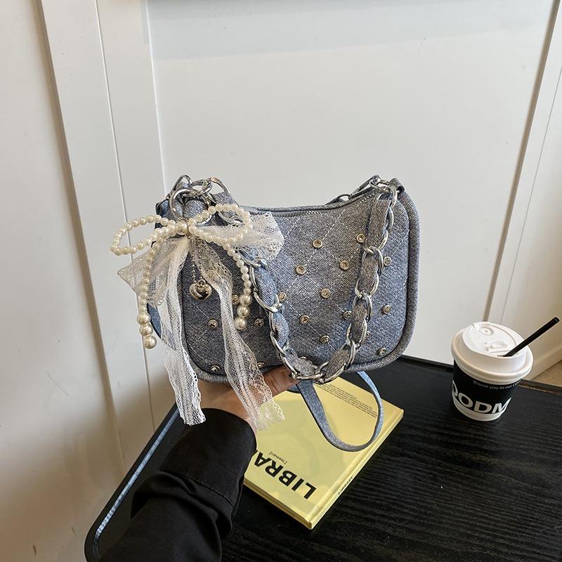 Popular Niche Polka Dot Bag Women's Bag New Versatile Messenger Bag Fashionable Women's Shoulder Armpit Bag