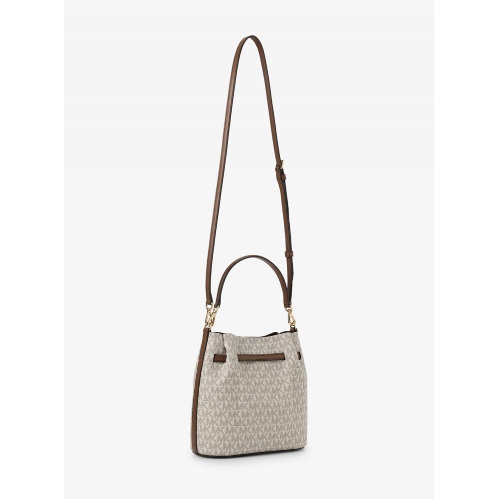 Michael Kors Carson Convertible Bucket Crossbody Small   Mk Signature 35s6g2zc1b150 Vanilla