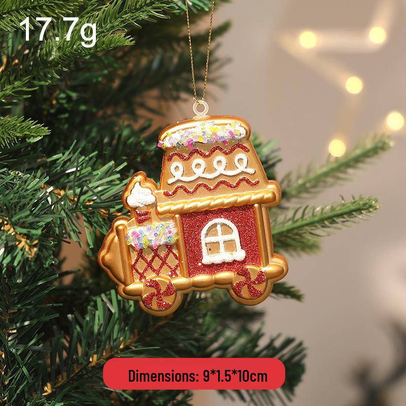 Pink Cartoon Christmas Tree Ornament with Glitter Sequins - Ins Style