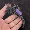 Purpurite Pendant Copper Wire Wrapped Pendant Dragon Pendant Gemstone Pendant Handmade Copper Wire Jewelry Anniversary Gift Elegant Pendant