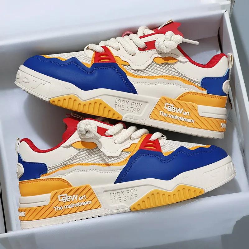 Breathable Sports Casual Shoes 2025 New Design Couple Shoes Men's Bread White Shoes Polyurethane Sole Waterp