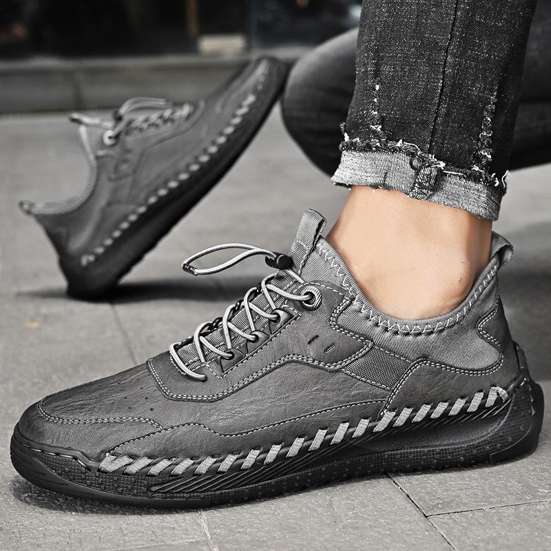 Fashion New Men Autumn Casual Shoes Fashion Sewing Platform Sports Anti Slip Outdoor Walking Thick Soled Comfortable Sneaker Zapatillas