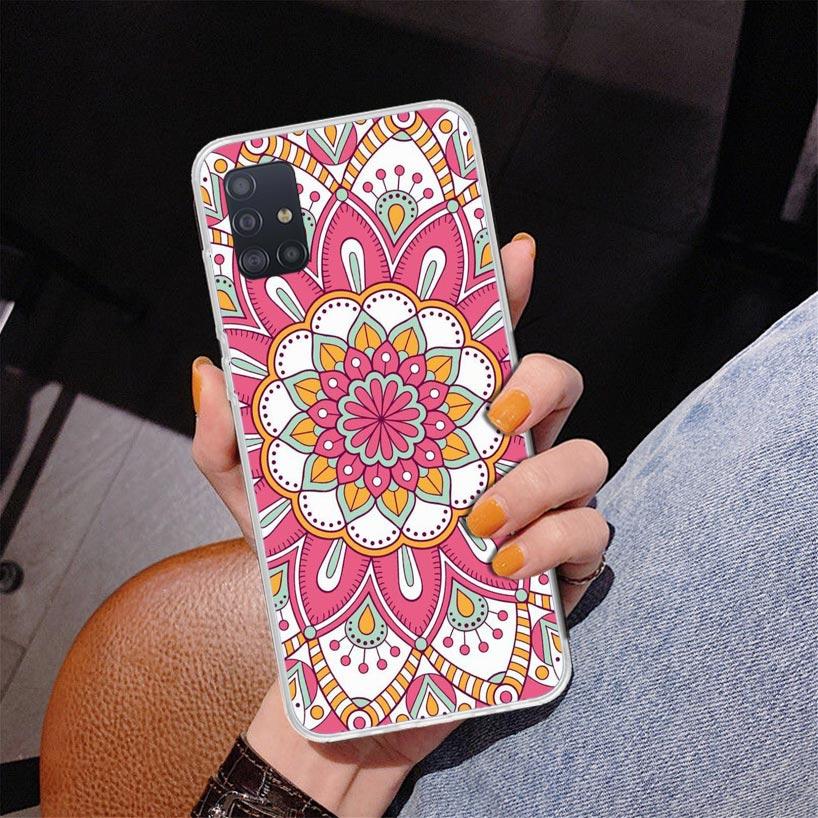 Totem Mandala Colorful Flower Phone Case For Samsung Galaxy A52 A32 A22 A12 A51 A31 A50S A30S A20S A10S Note 20 Ultra 10 Plus S1