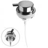 10.7x8cm Push Pump Head 1CC Volume 1pcs ABS Chrome Soap Dispenser