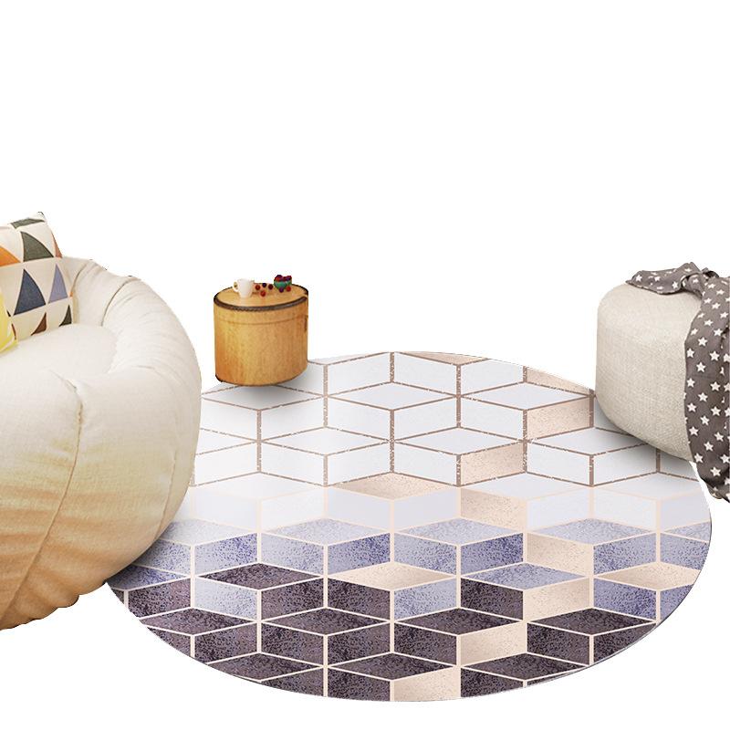 Wohnzimmer Runder Teppich Geometrisch Abstrakt Couchtisch Sofa Teppich Zuhause Schlafzimmer Bettvorleger