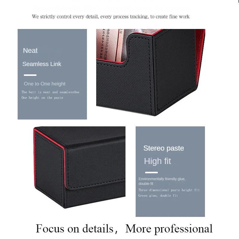 100+ Trading Card Deck Box Gathering Card Toy W/ Magnetic Closure Game Cards Storage Game Card Case Protector For Board Game