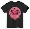 Vintage Flamingo T-shirt - Artistic Retro Summer Beach Unisex Graphic Tee