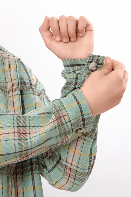 Kids Unisex Checkered Shirt In Plaid Pattern, Demi-season 6417-090 HC