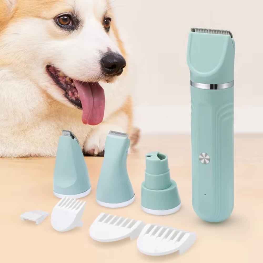 

Машинка для стрижки домашніх тварин з низьким рівнем шуму 4-в-1 Електрична машинка для стрижки домашніх тварин Для собак і котів зелений