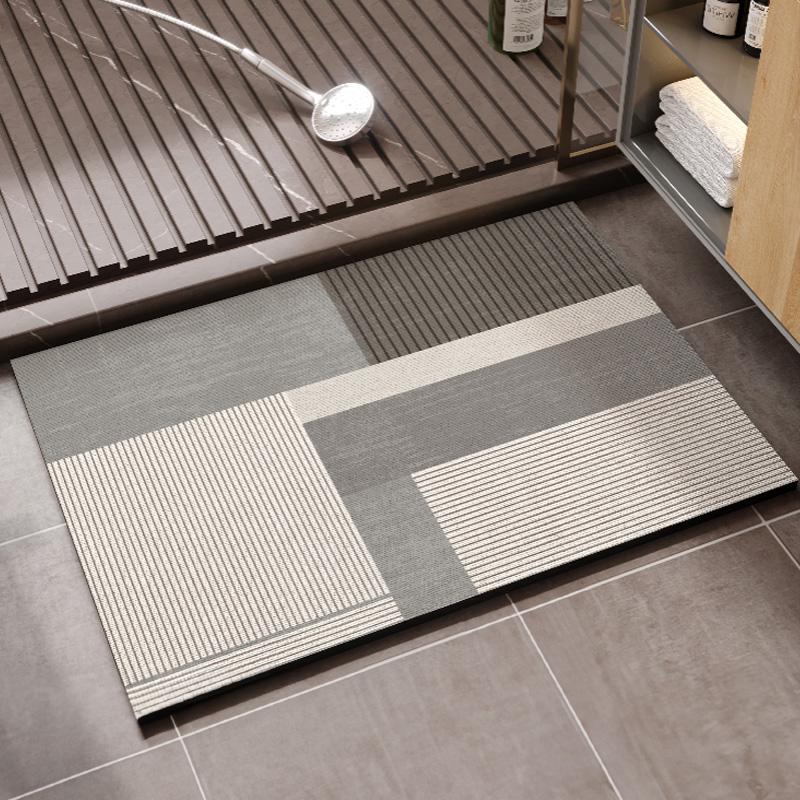 Bathroom Mats Kitchen Mats Kitchen Drainage Mats Worktop Mat Placemat Doormats Shower Rugs Non-Slip Diatomite Mud