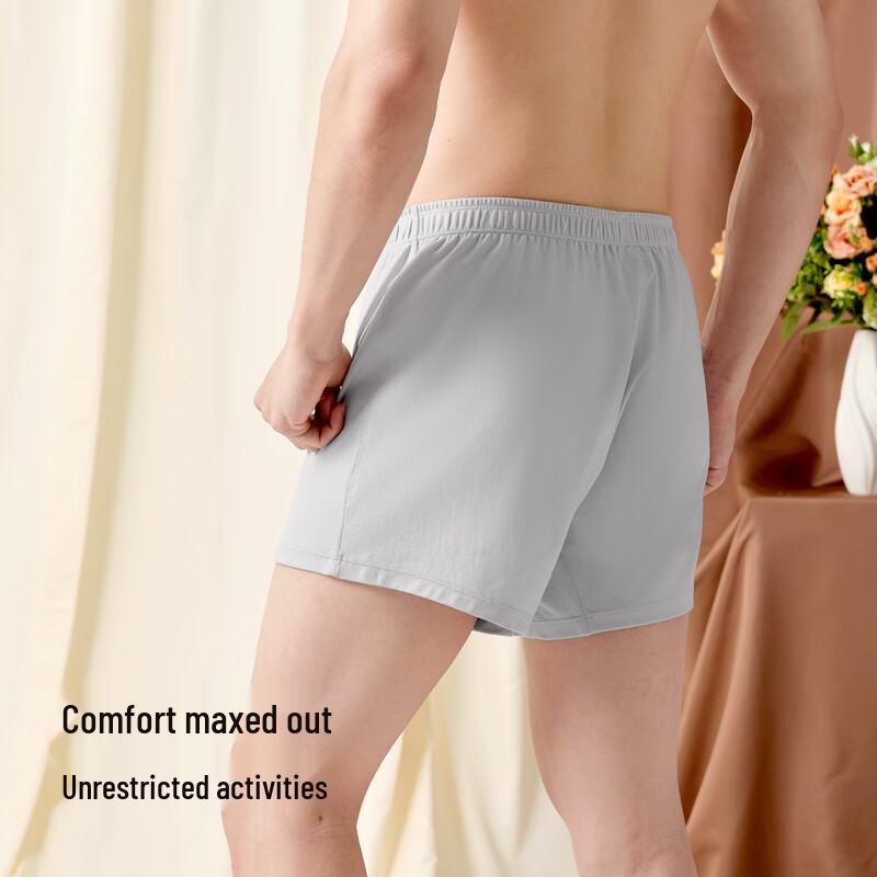 Yiershuang Men's 140-Count Long-Staple Cotton Boxer Briefs