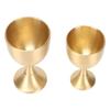 2pcs Vintage Mini Wine Glasses Brass Chalice Goblet  Party Wedding Graduation Anniversary Christmas