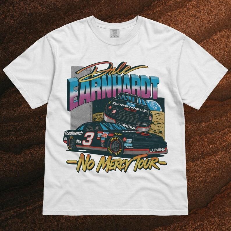 Dale Earnhardt Nascar Racing white short sleeve T-shirt QT2559 XXXL