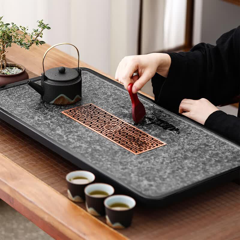 Boway Black Gold Stone Tea Tray