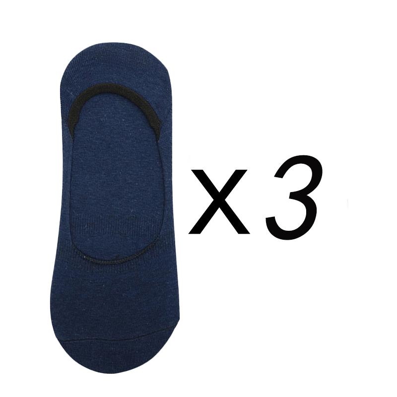 3 Pairs/Lot Men's Summer Bamboo Breathable Invisible Socks Low Cut Casual Cotton Boat Non-Slip No Show High Quality Sock