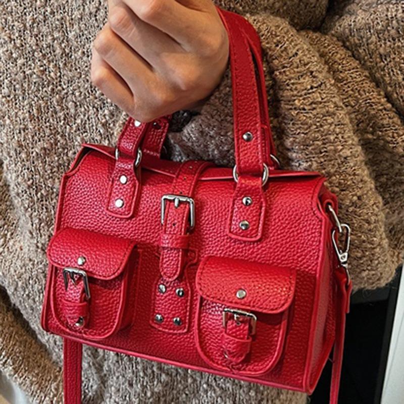 Soft face hand bag women's new high-value foreign shoulder bag fashion niche commuter messenger bag